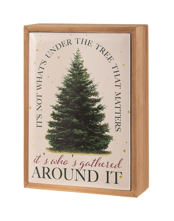 Table Top Sign w Tree