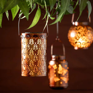 Solar Lantern Metal Leaf