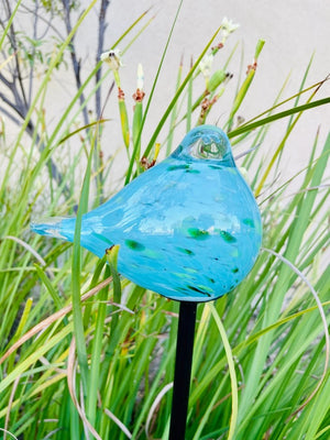 Solar Stake Bird Light Blue (A400202-LB)