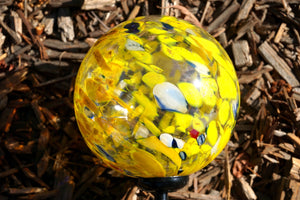 Solar Stake Art Glass Yellow (A400101-Y)