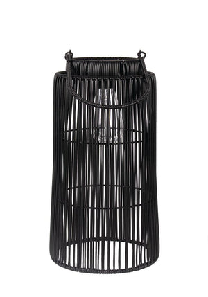 Solar Lantern Black Woven med (N60460)