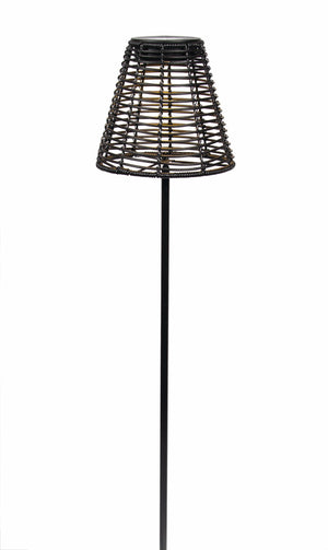 Solar Stake Black Wicker Shade (N60452)