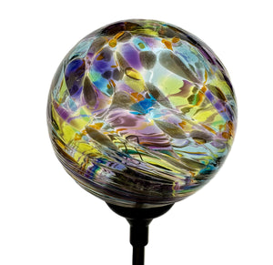 Solar Stake Multi Calico Round