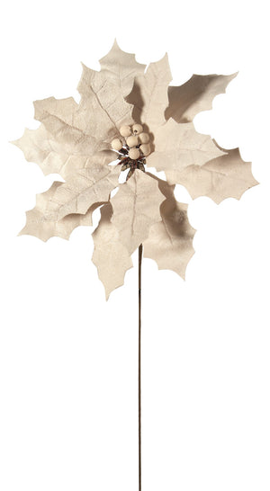 Spray Poinsetta Ivory