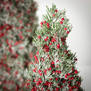 Holiday Frosted Berry Tree Red 2 sizes