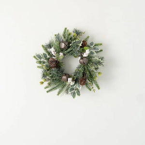 Holiday Candle Ring/Wreath Mixed Pine 4.5"