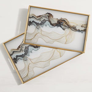 Tray Savoy Gold Trimmed (903176P)