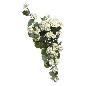 UV Hanging Bush Geranium Wh 30" (OM386WH)