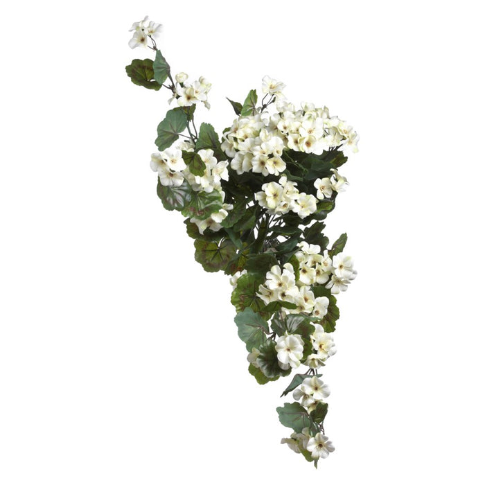 UV Hanging Bush Geranium Wh 30"