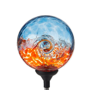 Solar Stake Van Glow Aqua/Orange