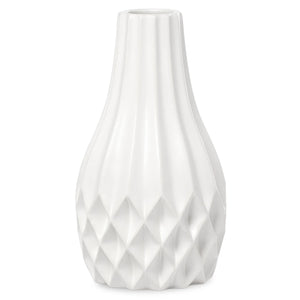 Vase Pina Ceramic Matte White 11" (904543B)