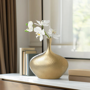 Vase Lilo Gold wide 8.25"
