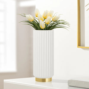 Vase Talia Ribbed 12.5"