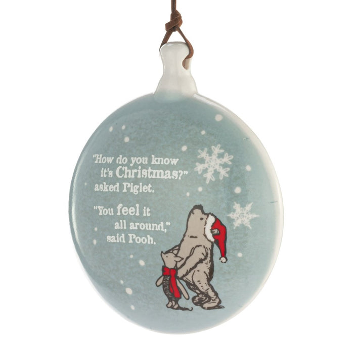 Winnie the Pooh Ornament Disc Christmas All Around