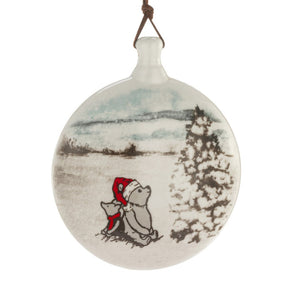Winnie the Pooh Ornament Disc Pooh & Piglet