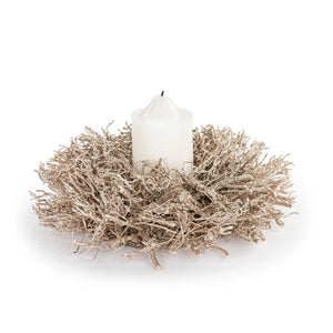 Wreath/Candle Ring - Gold Twig Small