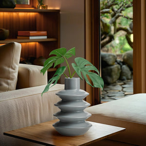 Vase Slate Blue Alba 7.5" Matte