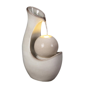Fountain Ceramic Large Ivory Elegance LED