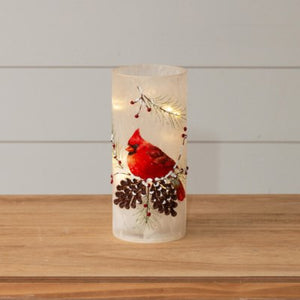 LED Candle Frosted Glass Cardinal (7G0510)