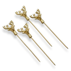 Cocktail Pick Reindeer set/4 (G22218)