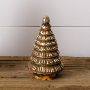 Tree Mercury Glass Rust Small (7G0378)