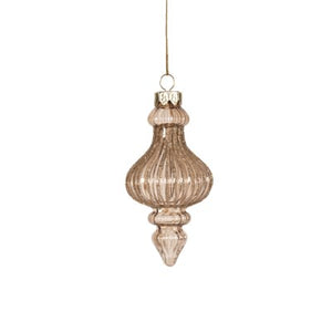 Ornament Amber Glass Finial (N23500)