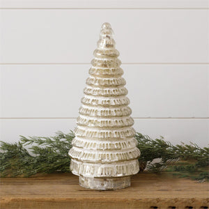 Tree Mercury Glass Frosted Large (7G0381)