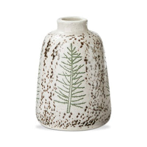 Vase Pine Tree Wh LG (G18467)