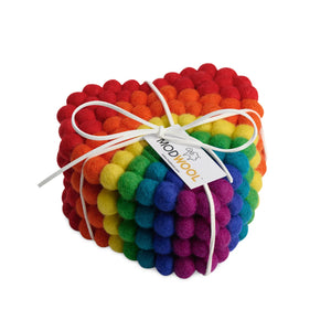 Coasters Modwool Rainbow set/4