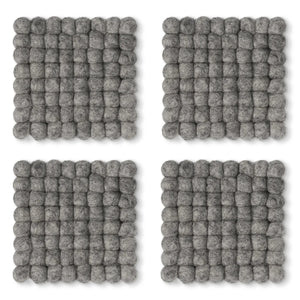 Coasters Modwool Sq Grey set/4