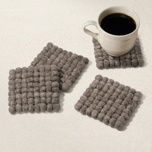 Coasters Modwool Sq Light Brown set/4