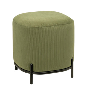 Corduroy Green Apholstered Pender Stool  17"