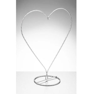 Sienna Display Stand Heart Shape Silver (STHEASI)