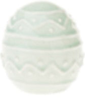 Egg Porcelain Egg Pattern Green (FUD22145)