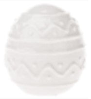 Egg Porcelain Egg Pattern White (FUD22144)