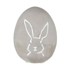 Egg Concrete Etched Bunny - 2 sizes (7142700)