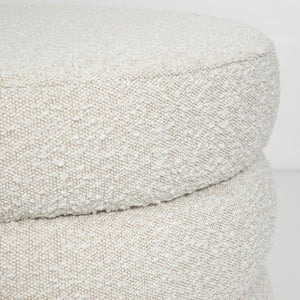 Fiel Ottoman - Small - Off White Boucle-Not Just For The Garden | Metal Art | Décor for Homes, Walls and Gardens | Furniture | Custom Garden Planters and Flower Arrangements | Gifts | Best in KW