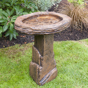 Fossil Birdbath-Not Just For The Garden | Metal Art | Décor for Homes, Walls and Gardens | Furniture | Custom Garden Planters and Flower Arrangements | Gifts | Best in KW