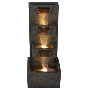 Fountain Resin Large Multilevel Waterfall