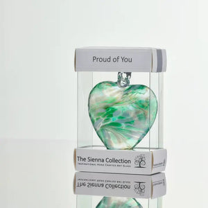 Sienna Heart Proud of You 8cm Green (HR8GRPOY)