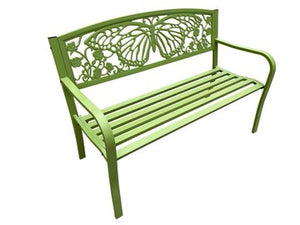 Garden Bench Butterfly Backrest - Green