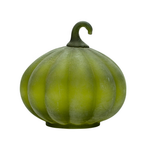 Glass Pumpkin - Green-Not Just For The Garden | Metal Art | Décor for Homes, Walls and Gardens | Furniture | Custom Garden Planters and Flower Arrangements | Gifts | Best in KW