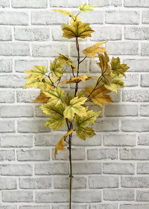 Maple Leaf Spray Green Yellow 37" (11557YGR)