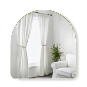 Hubba Arched Wall Mirror Brass 34x36