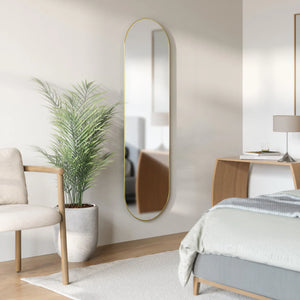 Hubba Pill Mirror 62x18 B (1023469-104)(available in titanium or brass)
