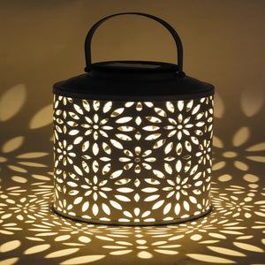 Solar Lantern Flower Lg