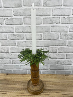Candle/Taper Ring Northern White Cedar 6" (82000)