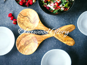 Serveware Salad Servers Olive Wood (OG-SS)