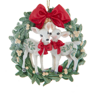 Orn Wreath Deer Pair