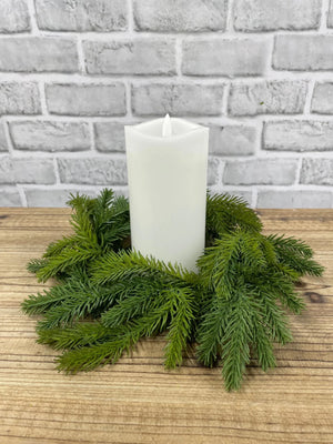Candle Ring Red Spruce 10" fresh touch (82153)